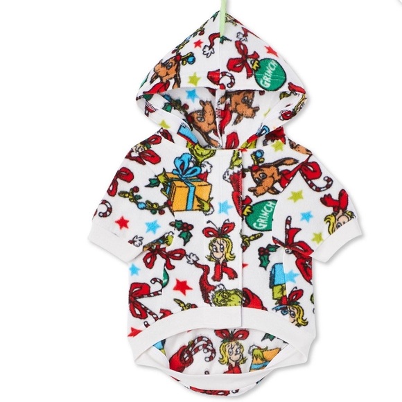 BNWT The Grinch Dog Cat Onesie PJ Colourful Soft Cozy Warm Gift Large Christmas - Picture 1 of 1